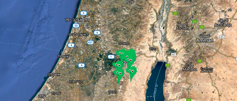 אתרים באזור ירושלים