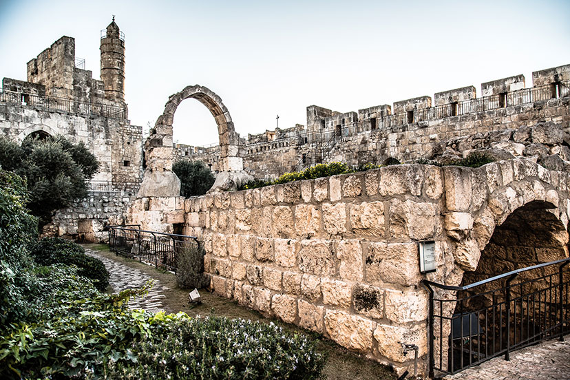 מראה כללי של חצר המצודה במגדל דוד (צילמה: ורד פיצ'רסקי)
